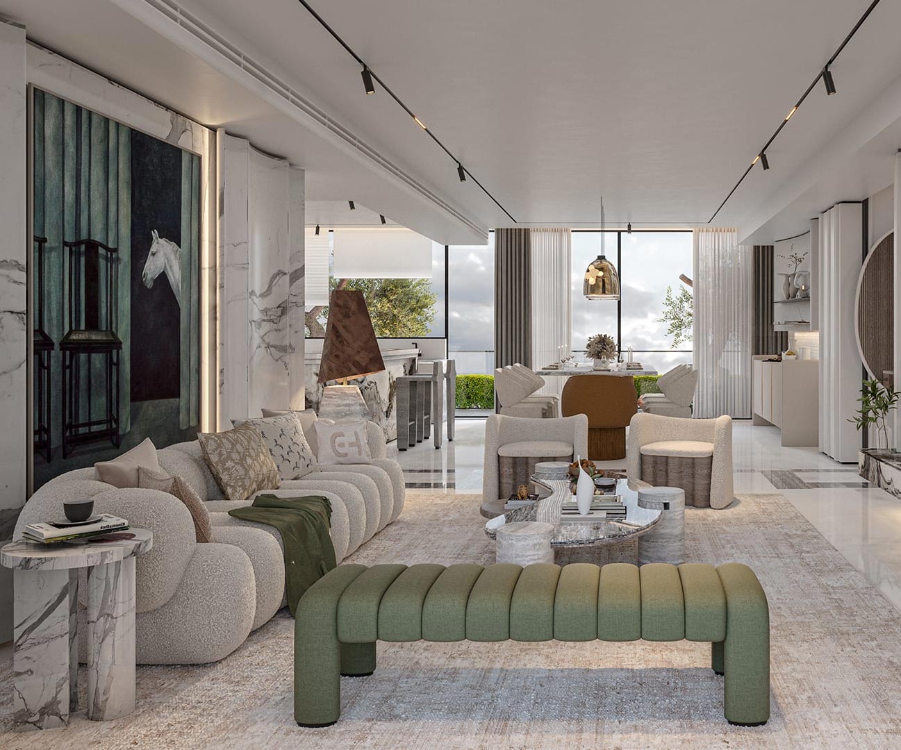 Emaar Serenity Hills Living Room